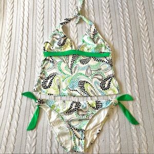 Paisley halter bikini 💚